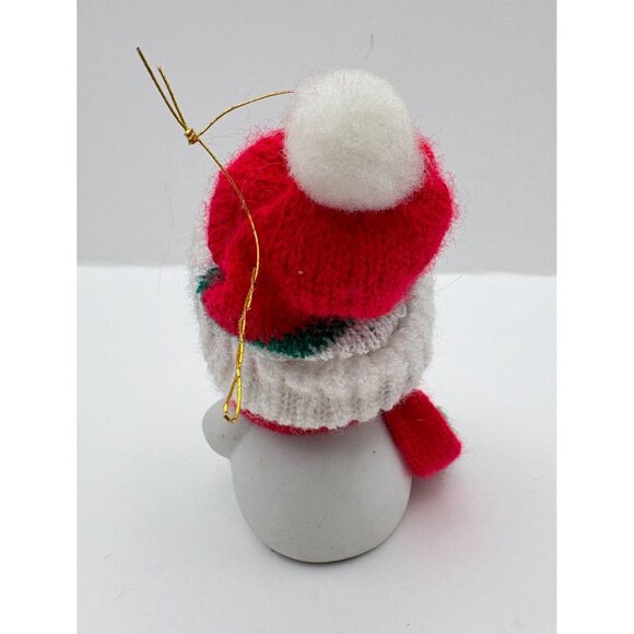 Giftco Snow Bells Christmas Ornament Snowman Bell with Knit Hat & Scarf - Picture 2 of 8